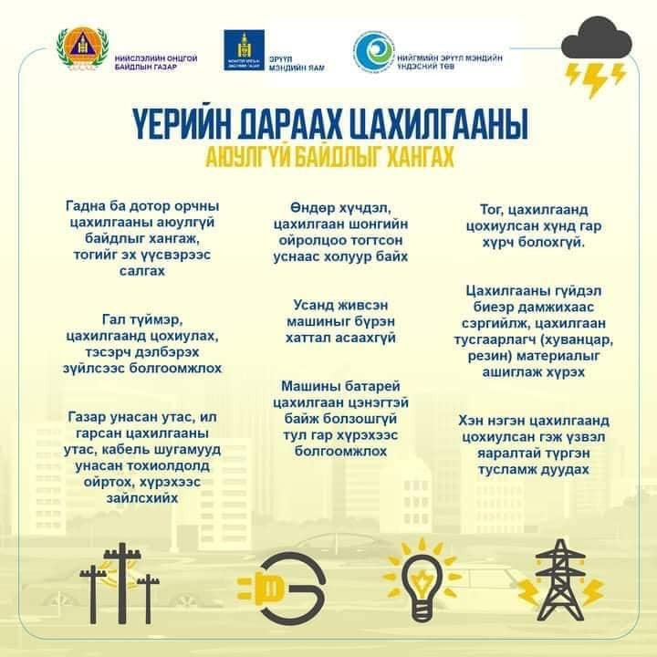 Сэрэмжлүүлэг: Өндөр хүчдэл, цахилгааны шонгийн ойролцоо тогтсон уснаас ...